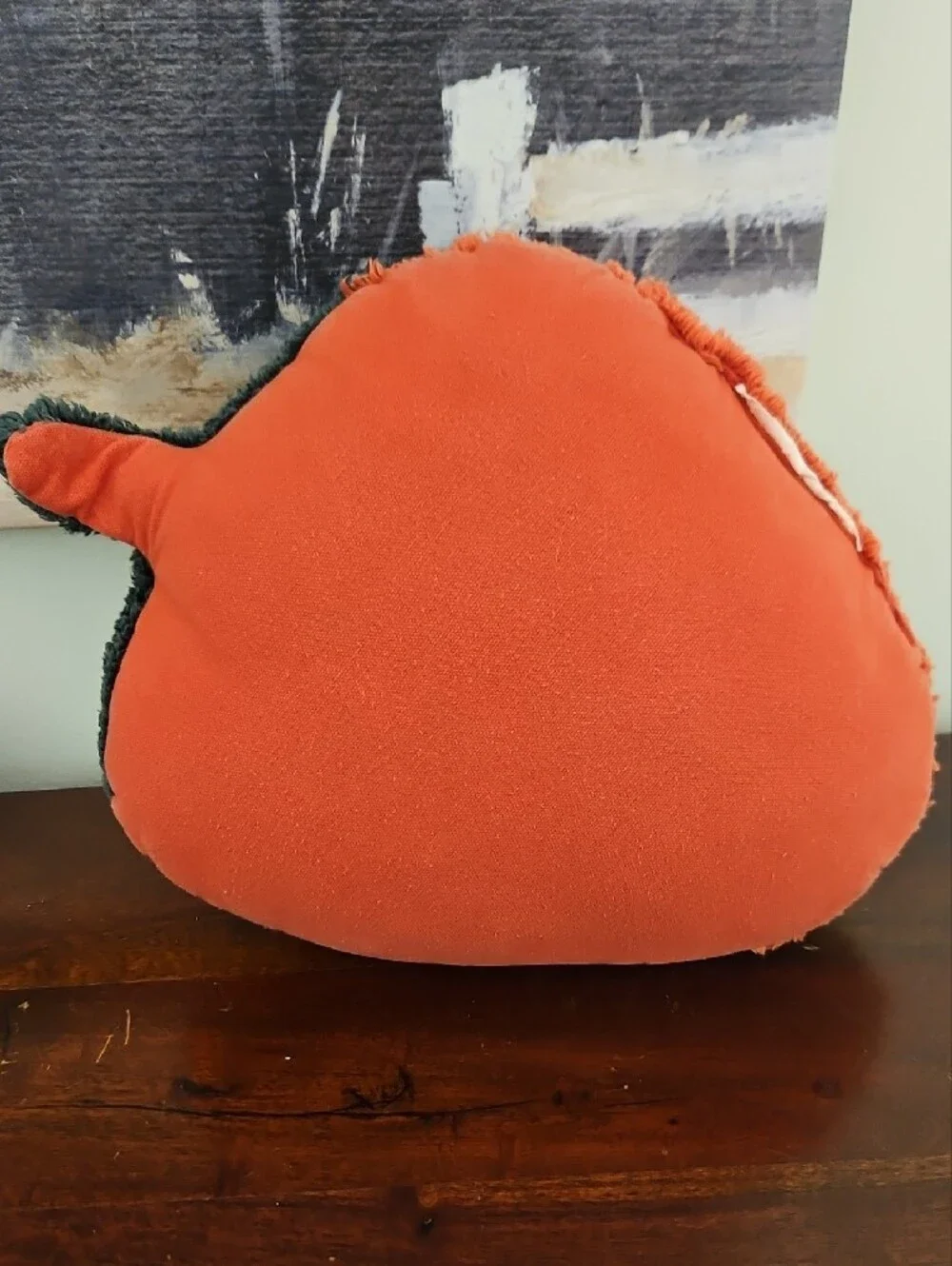 Plush Strawberry Accent Pillow - Green & Red
